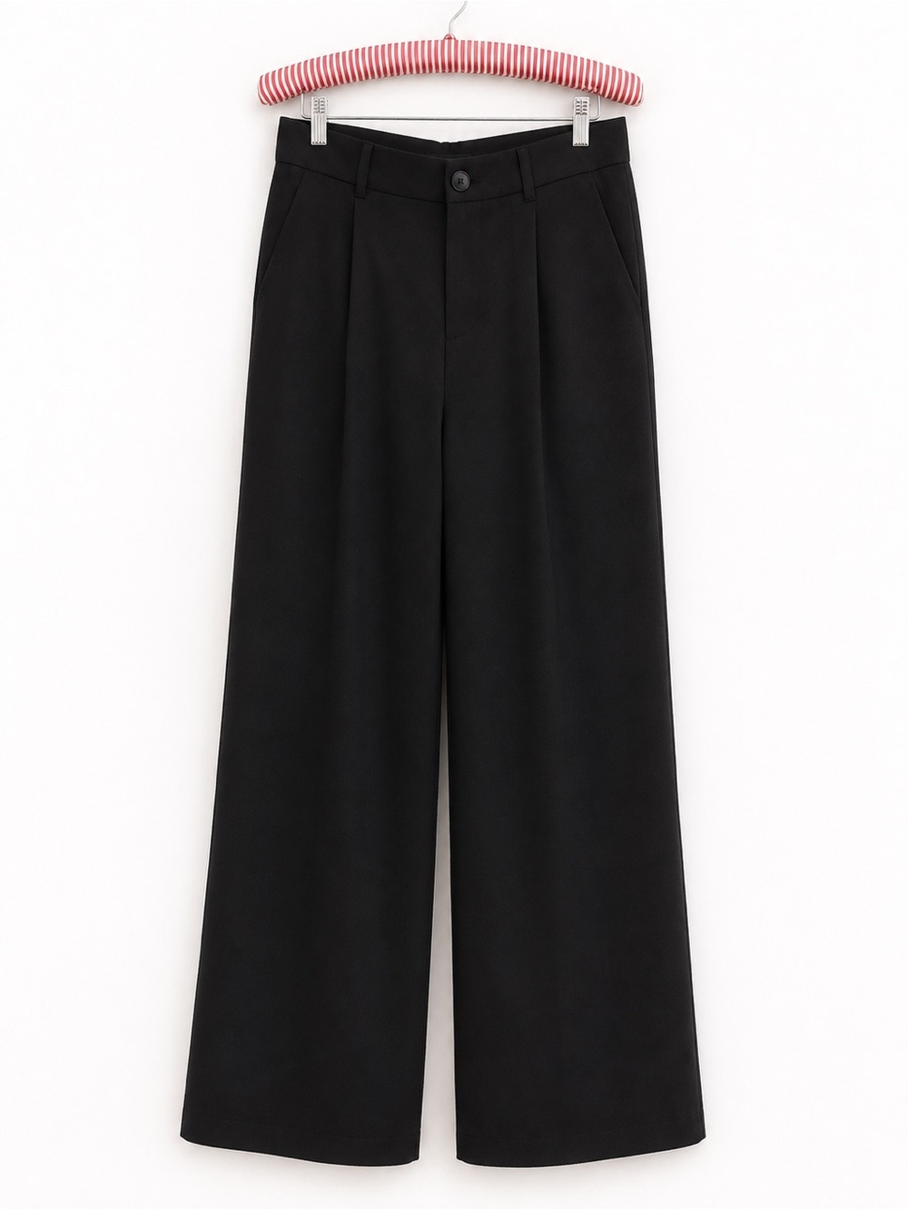 Zara Black Wide-Leg Trousers